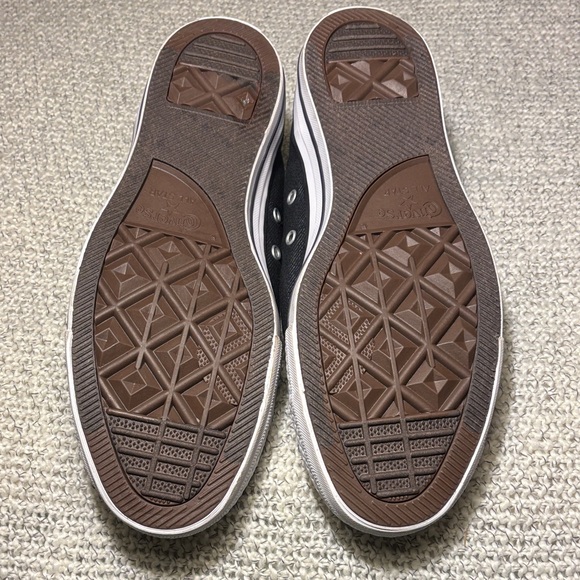 Converse All Star Sneakers Black & Gray Padded Collar Low Top - Picture 3 of 7